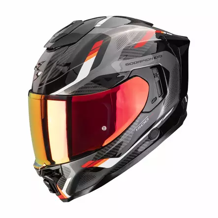 SCORPION kypärä EXO-1500 AIR SLEEK, musta/punainen - Umpikypärät - 649-26134 - 1