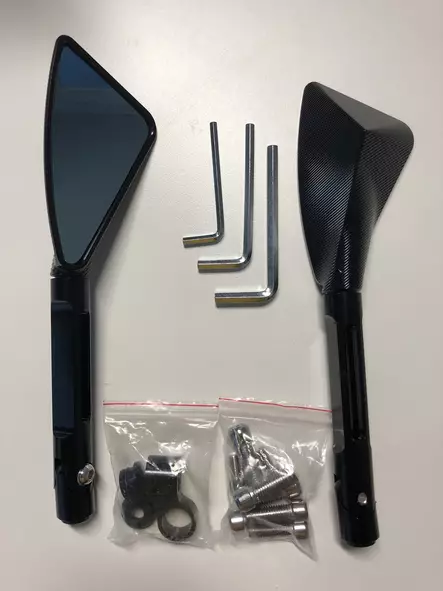 Hyper Mirrors universal - Moottoripyörän peilit - 150-2000 - 1