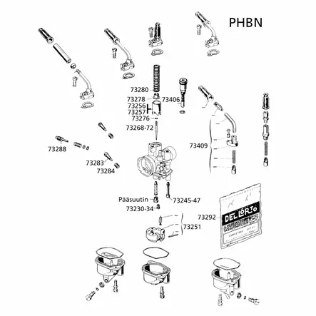 Dellorto Ilmaruuvin jousi, Dellorto PHBN - Mopon kaasuttimien varaosat - 302-73284 - 1
